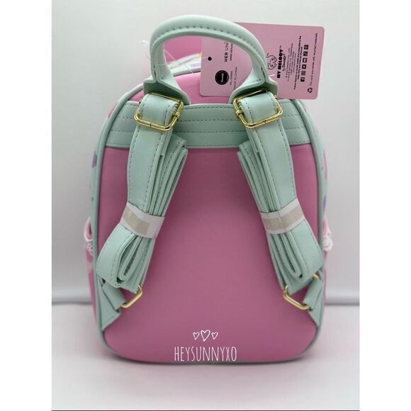 Her Universe My Melody Pastel Floral Mini Backpack Set B - Picture 8 of 11